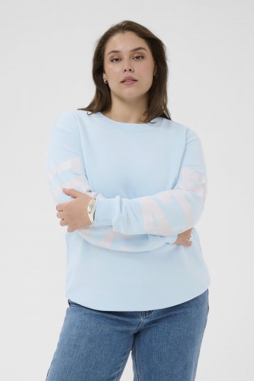 Kaffe Curve Mila Sweatshirt Nantucket Breeze Blue - Collegetrøjer - 