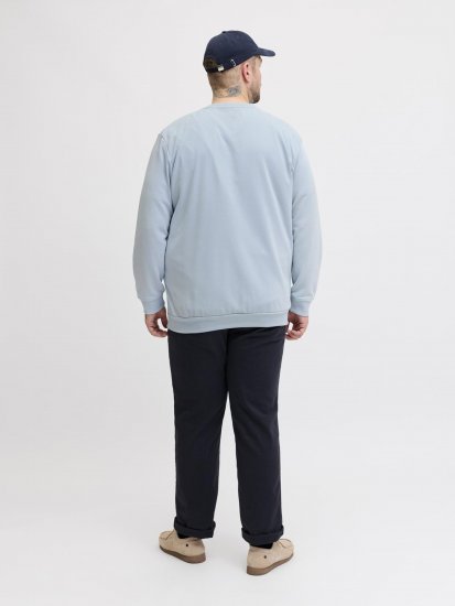 Jack & Jones Brandon Sweatshirt Blue - Trøjer og hættetrøjer - Trøjer og Hættetrøjer i store størrelser - 2XL-14XL