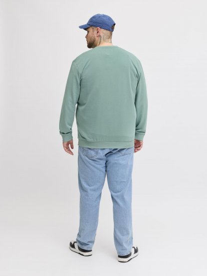 Jack & Jones Brandon Sweatshirt Turquoise - Trøjer og hættetrøjer - Trøjer og Hættetrøjer i store størrelser - 2XL-14XL