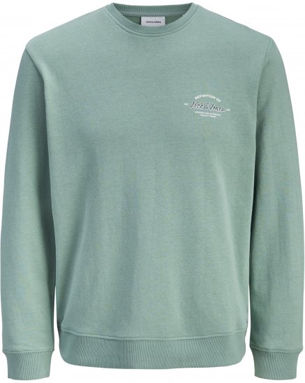 Jack & Jones Brandon Sweatshirt Turquoise - Trøjer og hættetrøjer - Trøjer og Hættetrøjer i store størrelser - 2XL-14XL