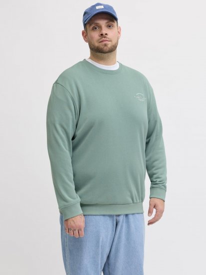 Jack & Jones Brandon Sweatshirt Turquoise - Trøjer og hættetrøjer - Trøjer og Hættetrøjer i store størrelser - 2XL-14XL
