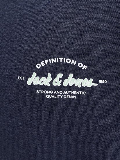 Jack & Jones Brandon College trøje Marineblå - Trøjer og hættetrøjer - Trøjer og Hættetrøjer i store størrelser - 2XL-14XL