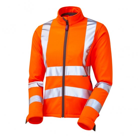 Leo Honeywell EcoViz Women's Softshell Jacket Orange - Arbejdstøj - 