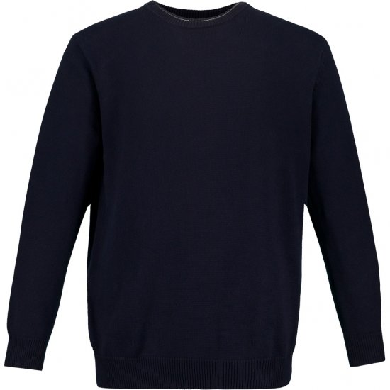 JP1880 Pullover Sweater Dark Navy TALL - HERRETØJ MT-6XLT - Tøj til høje mænd