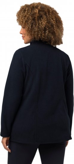 Ulla Popken Modular Fleece Zip Front Jacket Navy - Hættetrøjer og sweatshirts - Bløde sweatshirts, hoodies & strik