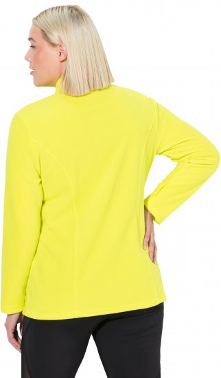 Ulla Popken Modular Fleece Zip Front Jacket Lime - Hættetrøjer og sweatshirts - Bløde sweatshirts, hoodies & strik