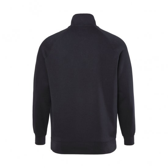 JP1880 Sweatshirt Half-Zip Stomach Fit Black - Trøjer og hættetrøjer - Trøjer og Hættetrøjer i store størrelser - 2XL-14XL