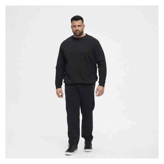 North Latitude Crew Neck Sweatshirt Black - Trøjer og hættetrøjer - Trøjer og Hættetrøjer i store størrelser - 2XL-14XL