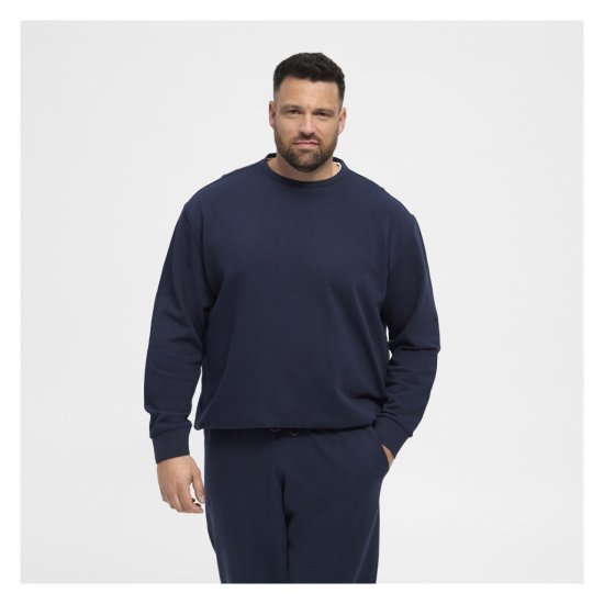 North Latitude Crew Neck Sweatshirt Navy - Trøjer og hættetrøjer - Trøjer og Hættetrøjer i store størrelser - 2XL-14XL