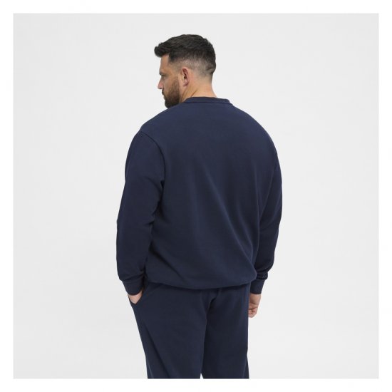 North Latitude Crew Neck Sweatshirt Navy - Trøjer og hættetrøjer - Trøjer og Hættetrøjer i store størrelser - 2XL-14XL