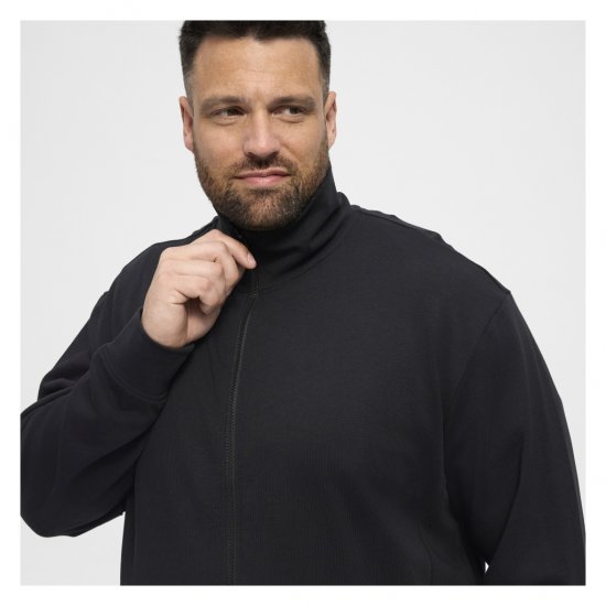 North Latitude Full-Zip Sweatshirt Black - Trøjer og hættetrøjer - Trøjer og Hættetrøjer i store størrelser - 2XL-14XL