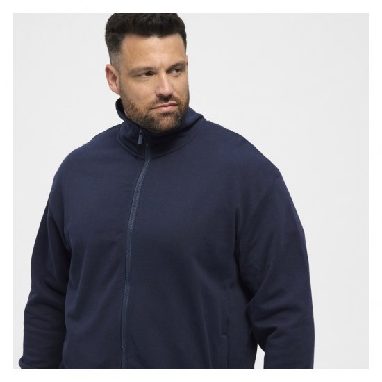 North Latitude Full-Zip Sweatshirt Navy Blue - Trøjer og hættetrøjer - Trøjer og Hættetrøjer i store størrelser - 2XL-14XL