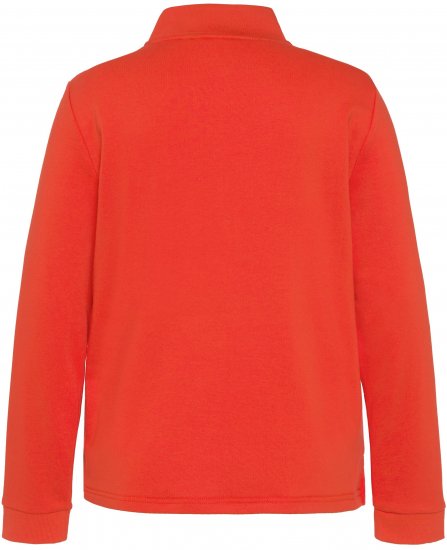 Ulla Popken PARIS Theme Zip Neck Sweatshirt Light Red - Hættetrøjer og sweatshirts - Bløde sweatshirts, hoodies & strik