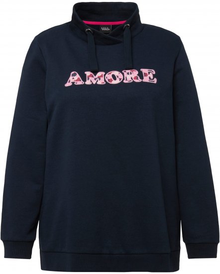 Ulla Popken Amore Sweatshirt Navy - Hættetrøjer og sweatshirts - 