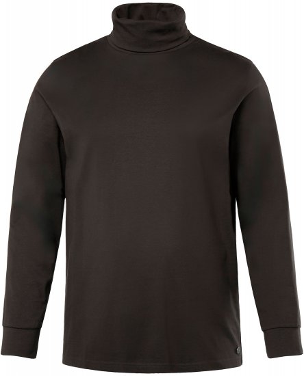 JP1880 Turtleneck Sweatshirt Long Sleeve Dark Brown - Trøjer og hættetrøjer - Trøjer og Hættetrøjer i store størrelser - 2XL-14XL