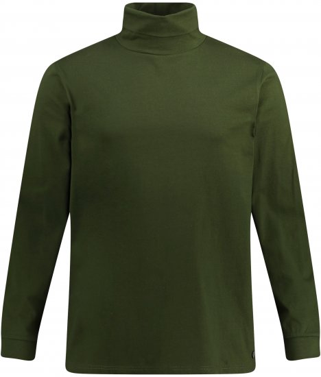 JP1880 Turtleneck Sweatshirt Green - Trøjer og hættetrøjer - Trøjer og Hættetrøjer i store størrelser - 2XL-14XL