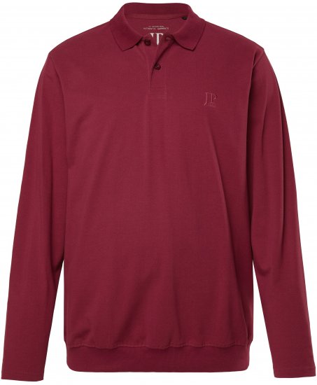 JP1880 Polo Shirt Pique Long Sleeve Red - Polotrøjer - Polotrøjer 2XL-8XL