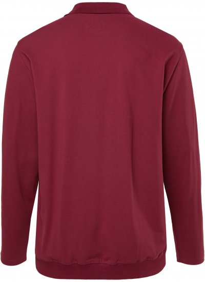 JP1880 Polo Shirt Pique Long Sleeve Red - Polotrøjer - Polotrøjer 2XL-8XL
