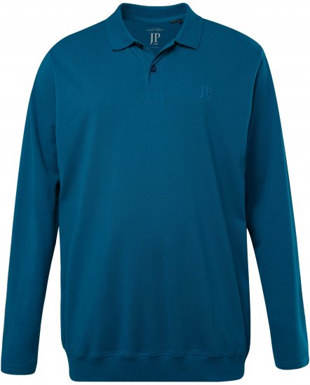 JP1880 Polo Shirt Long Sleeve Blue - Polotrøjer - Polotrøjer 2XL-8XL