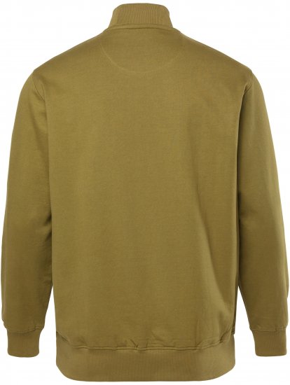 JP1880 Sweatshirt Stand-up Collar Smooth Fabric Dark Olive - Trøjer og hættetrøjer - Trøjer og Hættetrøjer i store størrelser - 2XL-14XL
