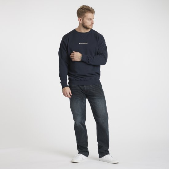 North Latitude Denim Logo Sweatshirt Navy Blue TALL - TALL trøjer - 