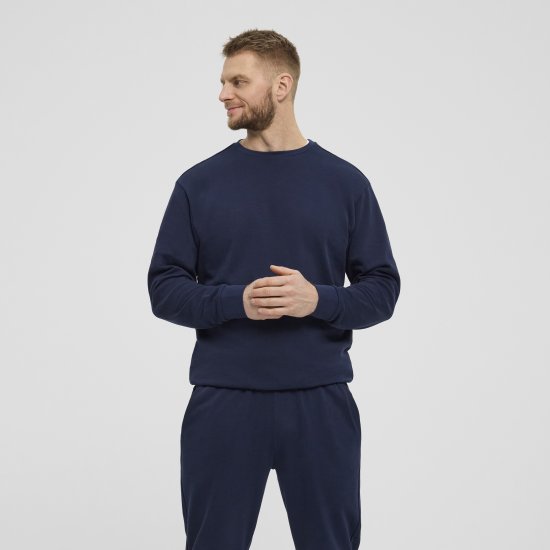 North Latitude Denim Crew Neck Sweatshirt Navy Blue TALL - TALL trøjer - 
