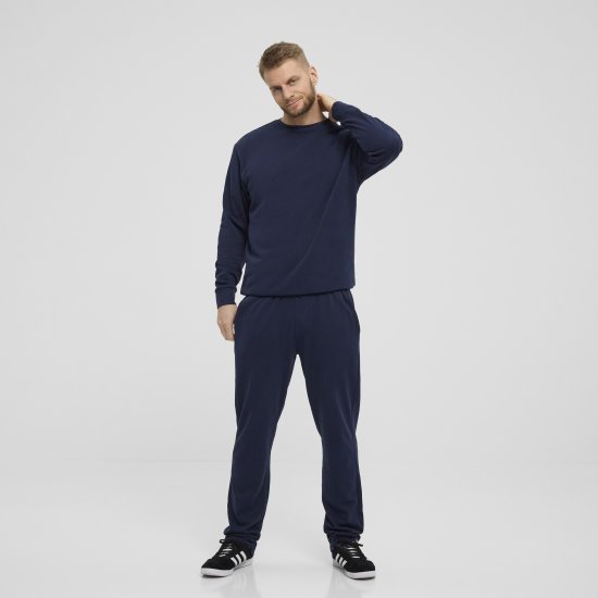 North Latitude Denim Crew Neck Sweatshirt Navy Blue TALL - TALL trøjer - 