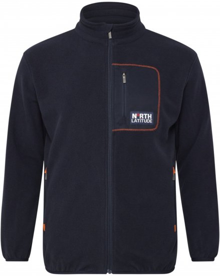 North Latitude 53142 Soft Fleece Jacket Dark Navy - Trøjer og hættetrøjer - Trøjer og Hættetrøjer i store størrelser - 2XL-14XL