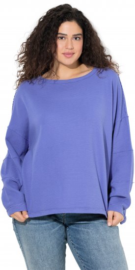 Ulla Popken Inverted Seam Long Sleeve Sweatshirt Lavender - Hættetrøjer og sweatshirts - Bløde sweatshirts, hoodies & strik