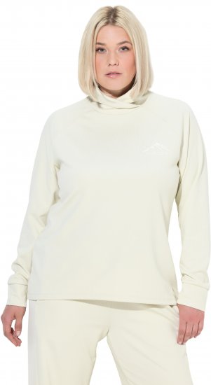 Ulla Popken Antibacterial Sporty Fit Sweatshirt Taupe - Hættetrøjer og sweatshirts - 