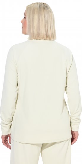 Ulla Popken Antibacterial Sporty Fit Sweatshirt Taupe - Hættetrøjer og sweatshirts - 