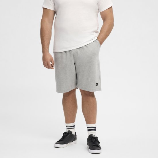 North Latitude Ottoman Sweatshorts Mid Grey - Joggingbukser og shorts - Sweatpants og Sweatshorts 2XL-12XL