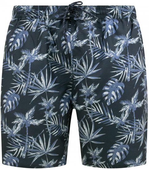 D555 Cleethorpes Hawaii Printed Swimshorts Navy - Badeshorts - Badeshorts til Store Mænd