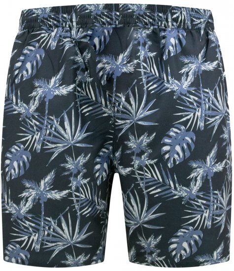 D555 Cleethorpes Hawaii Printed Swimshorts Navy - Badeshorts - Badeshorts til Store Mænd