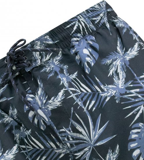 D555 Cleethorpes Hawaii Printed Swimshorts Navy - Badeshorts - Badeshorts til Store Mænd