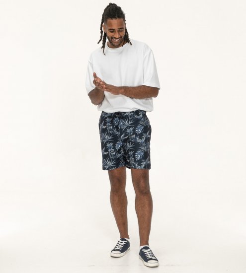 D555 Cleethorpes Hawaii Printed Swimshorts Navy - Badeshorts - Badeshorts til Store Mænd