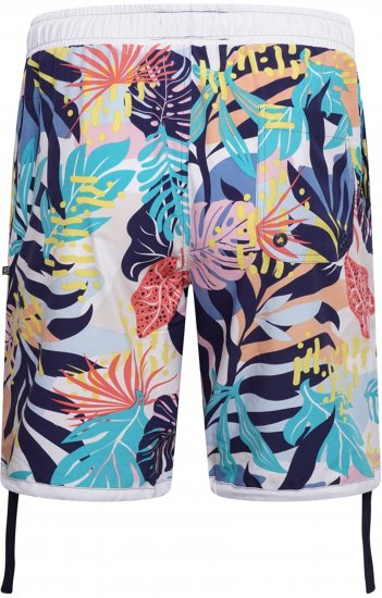Kam Jeans 3018 Panelled Floral Swimshorts Navy - Badeshorts - Badeshorts til Store Mænd
