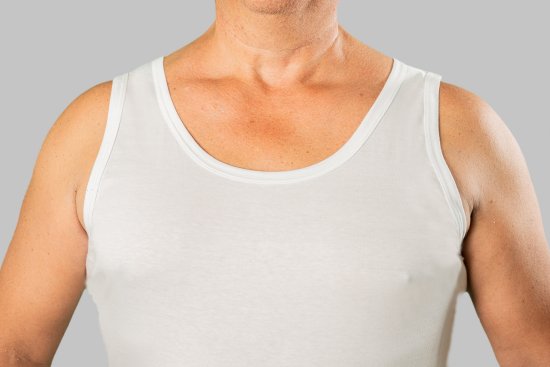 20 Nodi Crew Neck Tank Top in Combed Cotton Jersey White - Undertøj og badetøj - Badetøj og Undertøj i store størrelser 