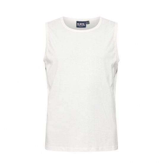 North Latitude Tanktop White - Ærmeløse T-shirts / tanktoppe i store størrelser - Ærmeløse T-shirts / tanktoppe i store størrelser