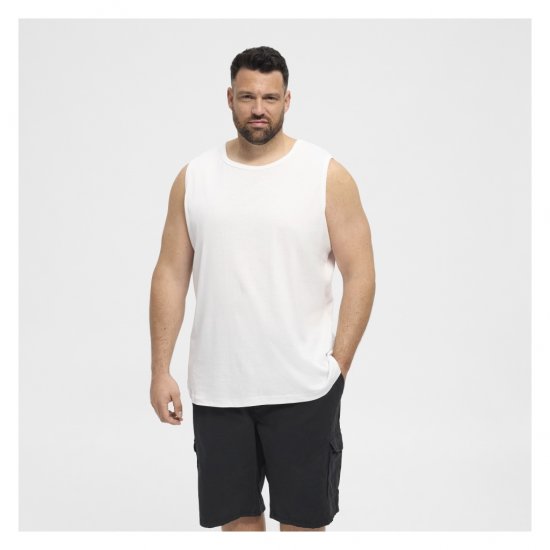 North Latitude Tanktop White - Ærmeløse T-shirts / tanktoppe i store størrelser - Ærmeløse T-shirts / tanktoppe i store størrelser