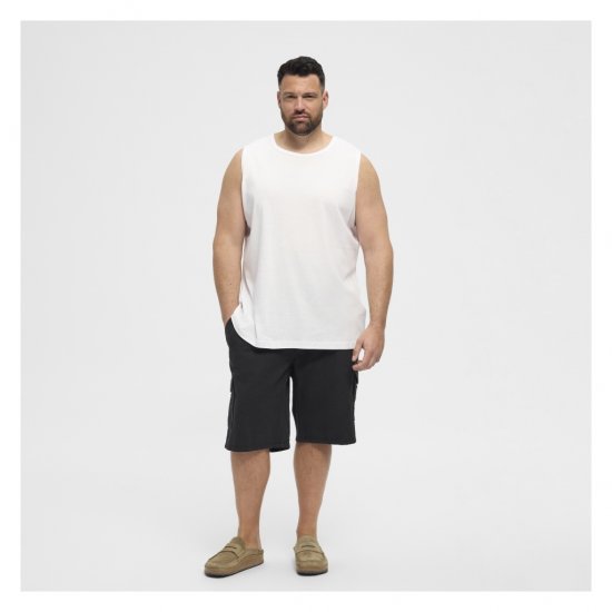 North Latitude Tanktop White - Ærmeløse T-shirts / tanktoppe i store størrelser - Ærmeløse T-shirts / tanktoppe i store størrelser