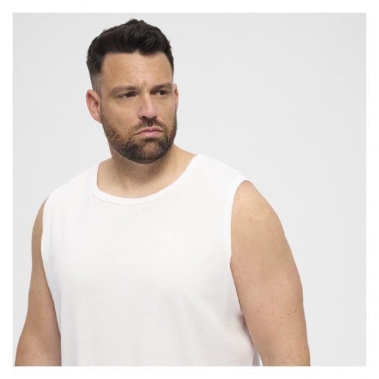 North Latitude Tanktop White - Ærmeløse T-shirts / tanktoppe i store størrelser - Ærmeløse T-shirts / tanktoppe i store størrelser