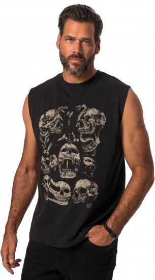 JP1880 Tanktop Skulls Black - T-shirts - T-shirts i store størrelser - 2XL-14XL