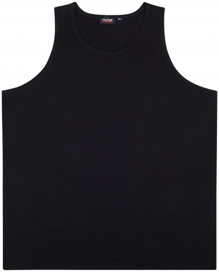Espionage T017 Plain Sport Singlet Black - T-shirts - T-shirts i store størrelser - 2XL-14XL