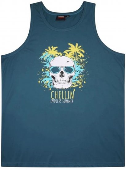 Espionage T381 Surfing Tanktop Teal - Ærmeløse T-shirts / tanktoppe i store størrelser - Ærmeløse T-shirts / tanktoppe i store størrelser