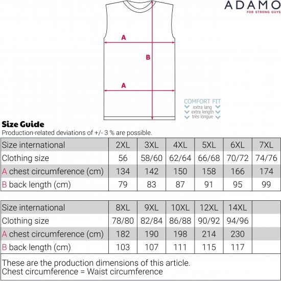 Adamo Motiv Florida Tank Top Black - Ærmeløse T-shirts / tanktoppe i store størrelser - Ærmeløse T-shirts / tanktoppe i store størrelser