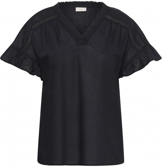Kaffe Curve Valeria Top Black Deep - Trøjer & toppe - 