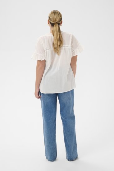 Kaffe Curve Valeria Top Chalk - Toppe - 