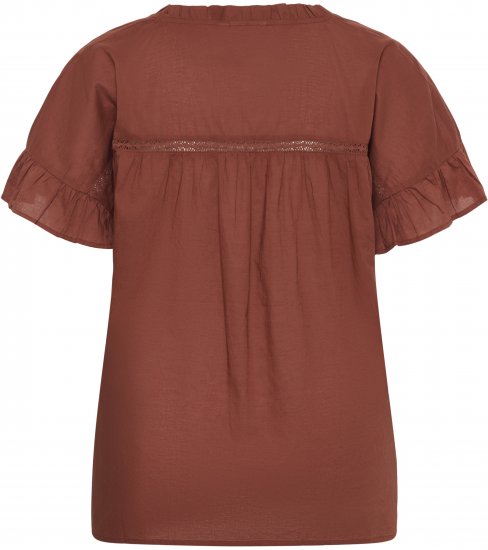 Kaffe Curve Valeria Top Henna Brown - Trøjer & toppe - 