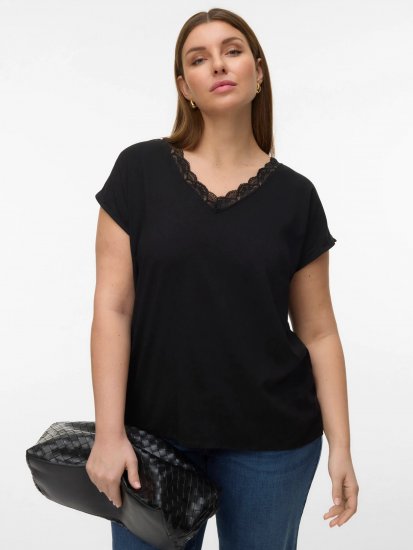 Vero Moda Bella Lace Top Black - Toppe - 